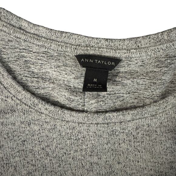 Ann Taylor Women’s Gray and Black Mottled Sweater – Medium - Picture 2 of 6